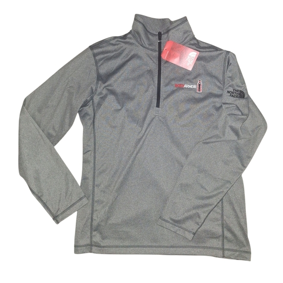 The North Face Bodyarmor Charcoal Quarter-Zip Lightweight Fleece Pullover Size M - Picture 10 of 10